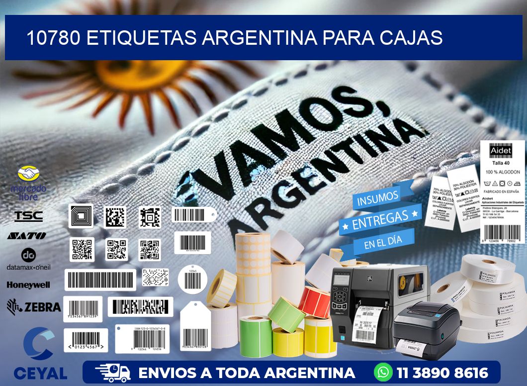 10780 ETIQUETAS ARGENTINA PARA CAJAS