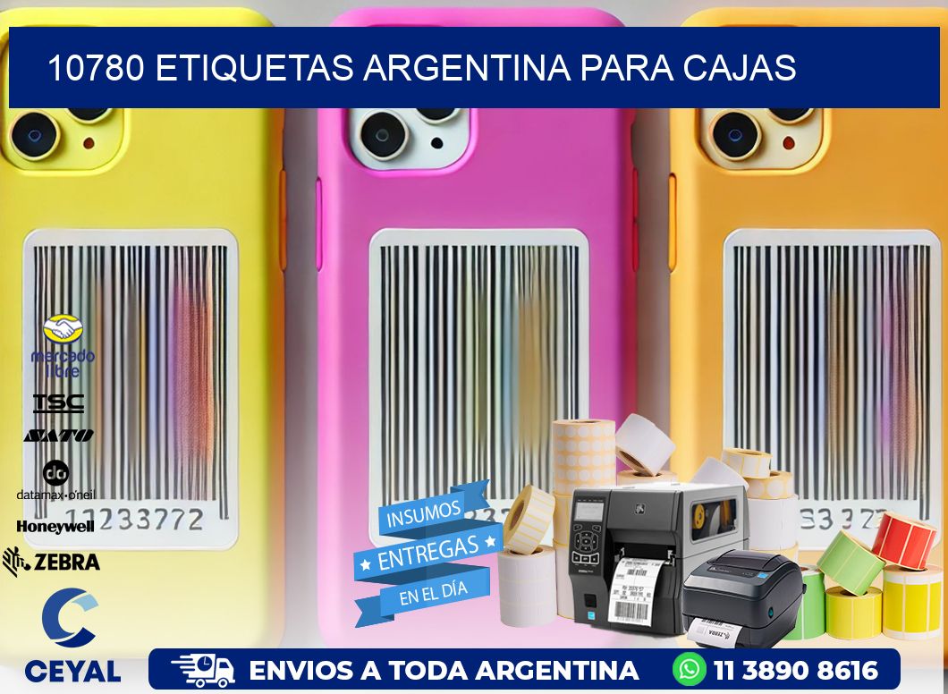 10780 ETIQUETAS ARGENTINA PARA CAJAS