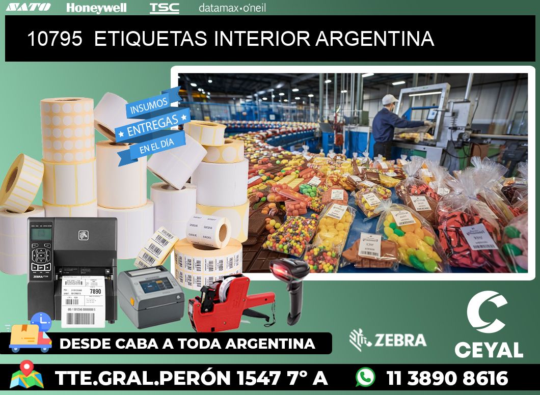 10795  ETIQUETAS INTERIOR ARGENTINA