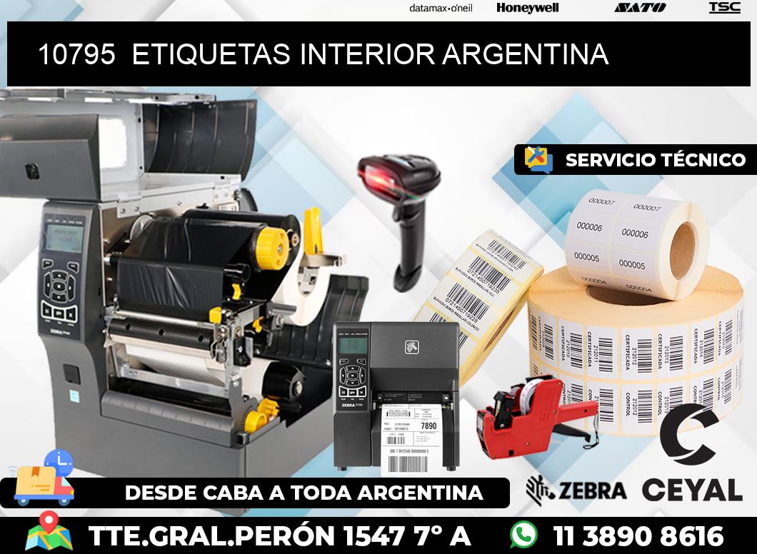 10795  ETIQUETAS INTERIOR ARGENTINA