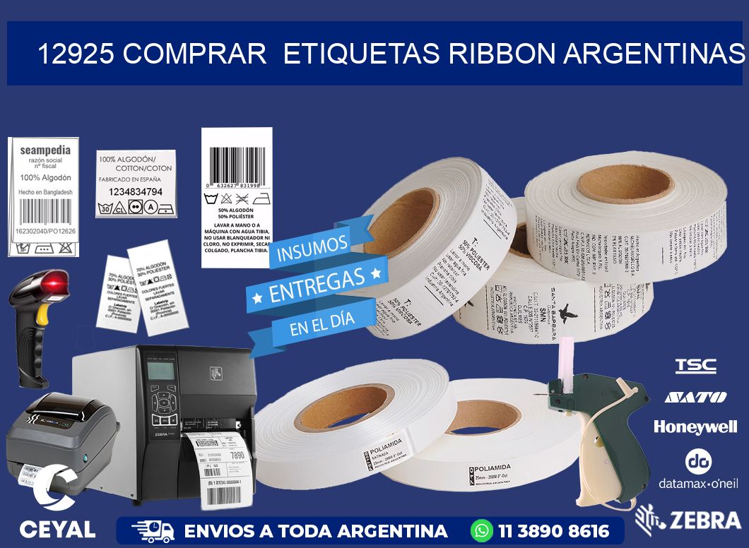 12925 COMPRAR  ETIQUETAS RIBBON ARGENTINAS