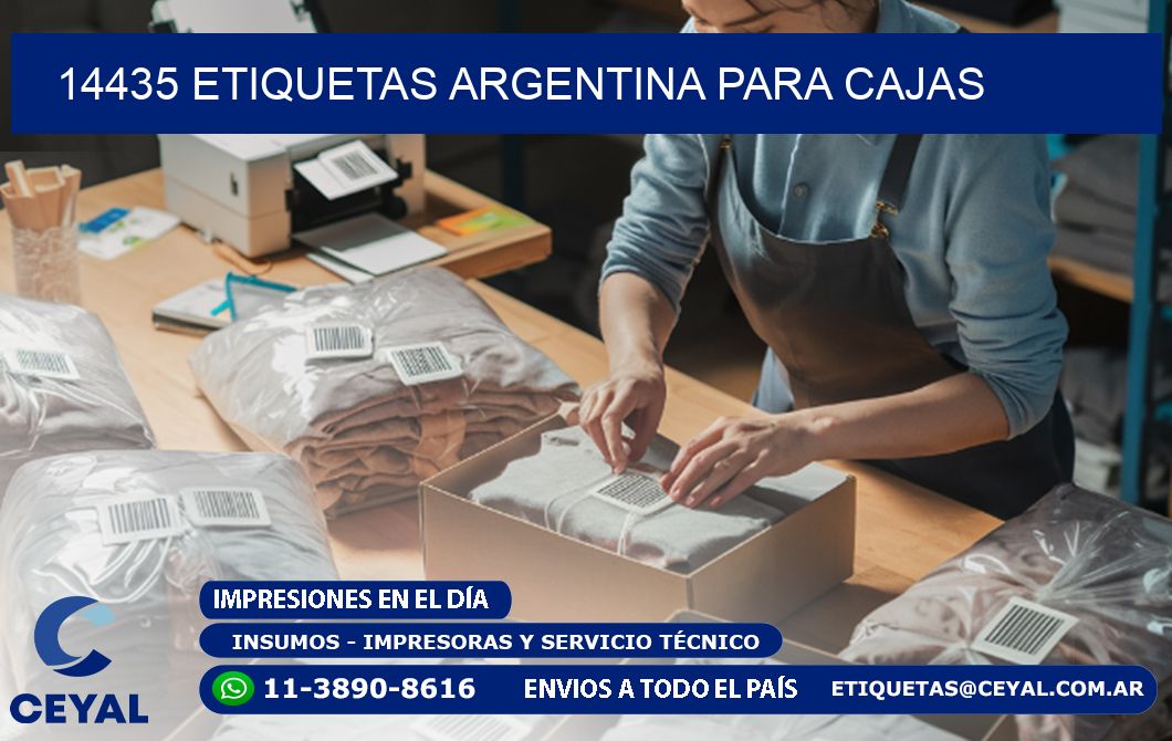 14435 ETIQUETAS ARGENTINA PARA CAJAS