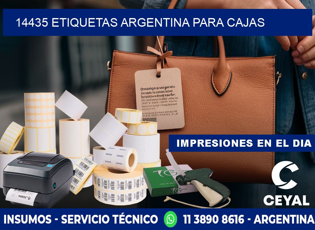 14435 ETIQUETAS ARGENTINA PARA CAJAS