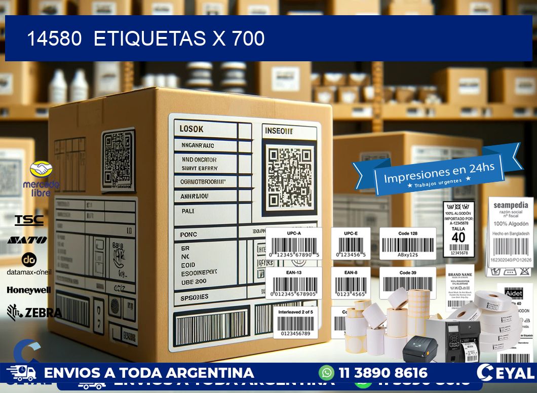 14580  ETIQUETAS X 700