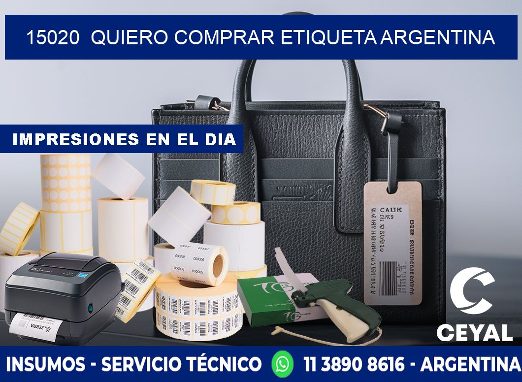 15020  QUIERO COMPRAR ETIQUETA ARGENTINA