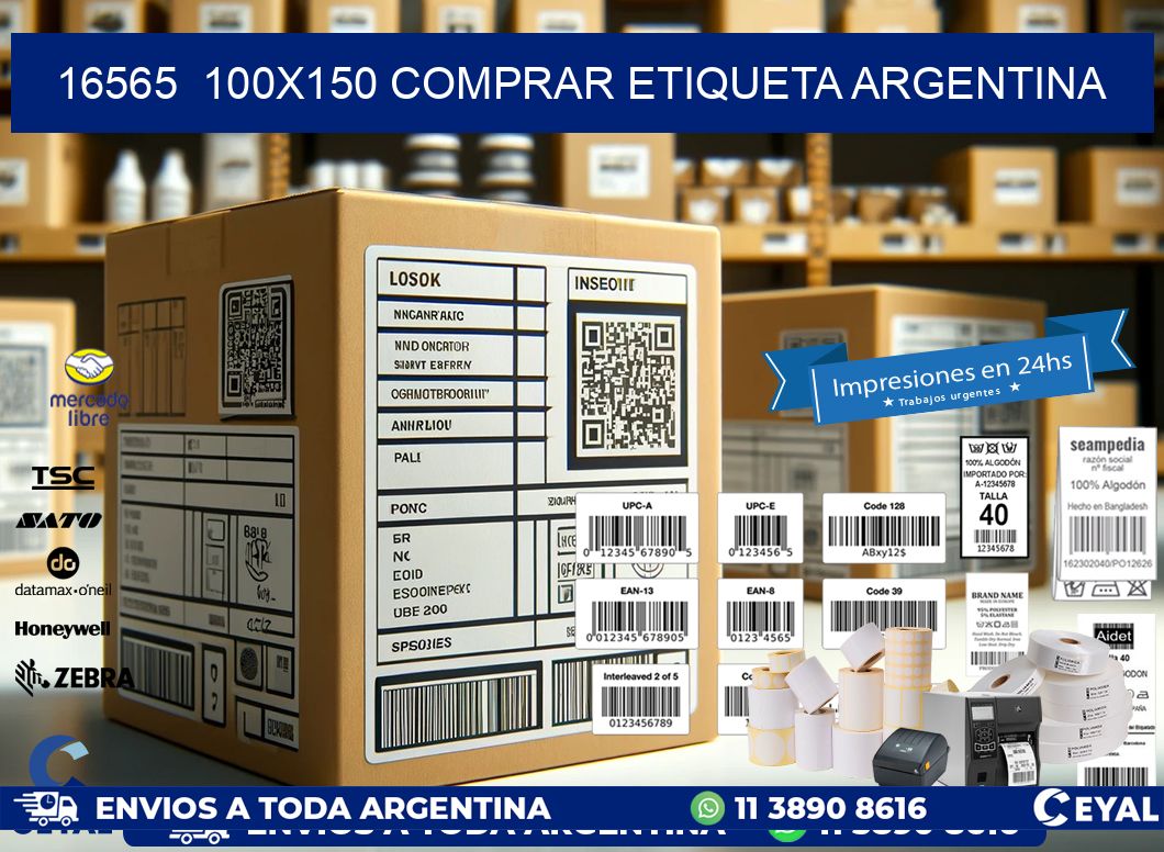 16565  100X150 COMPRAR ETIQUETA ARGENTINA