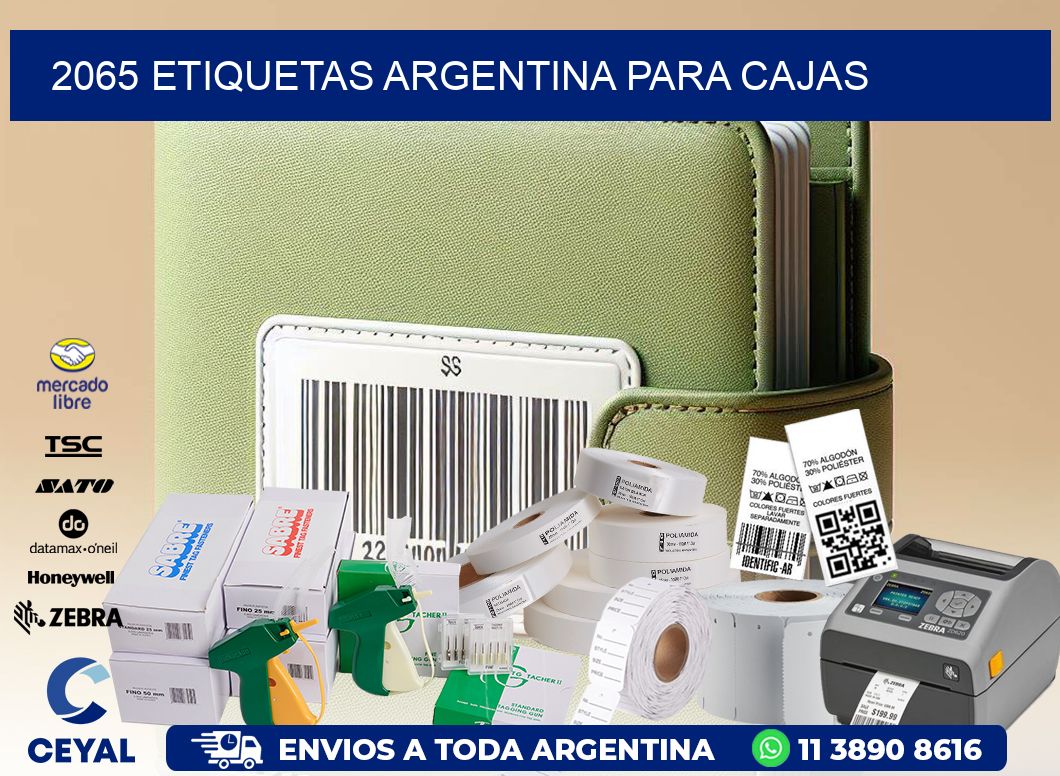 2065 ETIQUETAS ARGENTINA PARA CAJAS