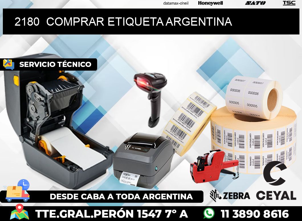 2180  COMPRAR ETIQUETA ARGENTINA