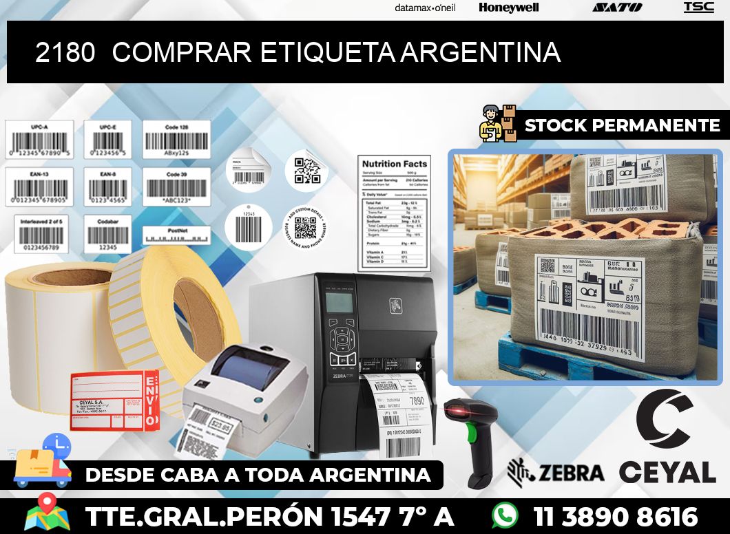 2180  COMPRAR ETIQUETA ARGENTINA