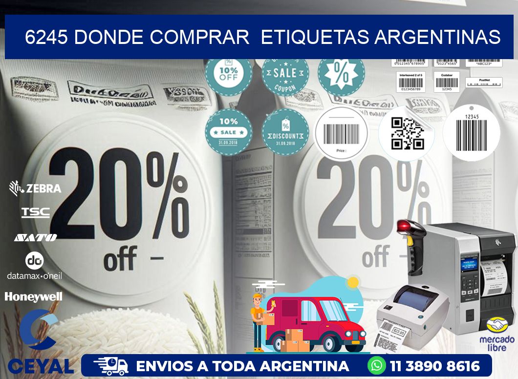 6245 DONDE COMPRAR  ETIQUETAS ARGENTINAS