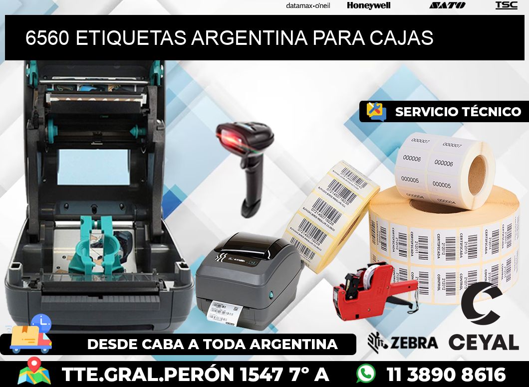 6560 ETIQUETAS ARGENTINA PARA CAJAS