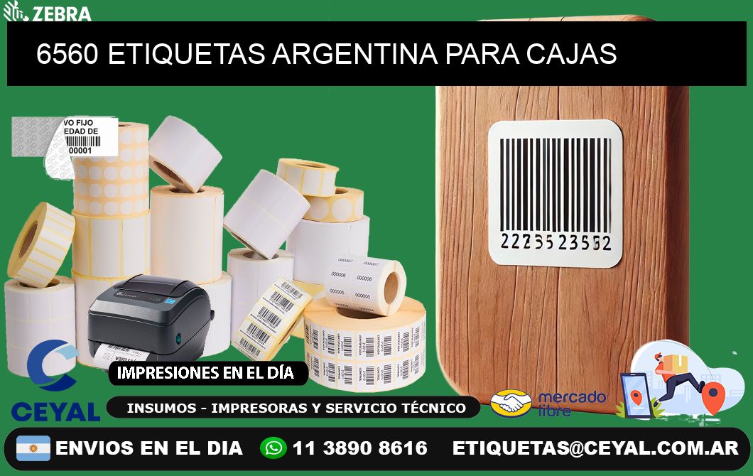 6560 ETIQUETAS ARGENTINA PARA CAJAS