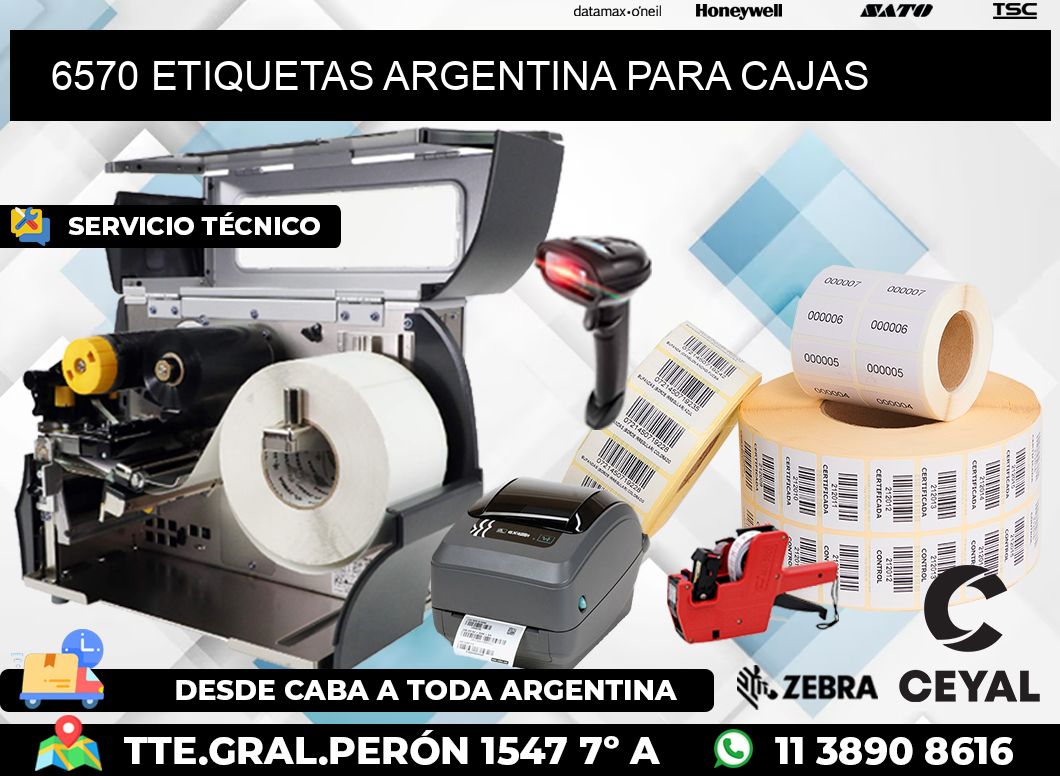 6570 ETIQUETAS ARGENTINA PARA CAJAS