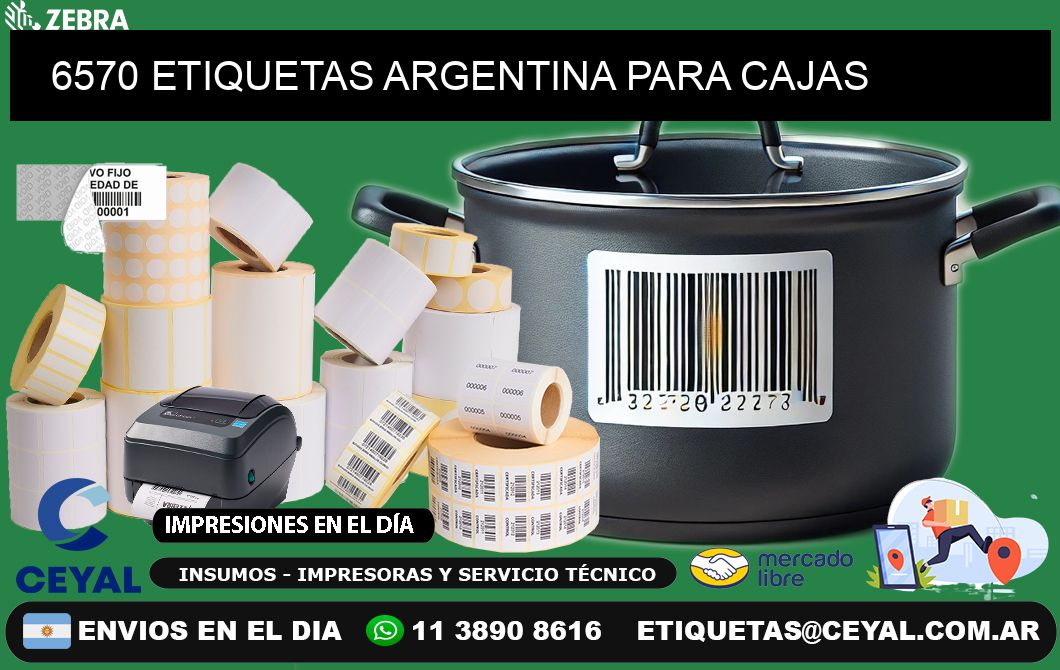 6570 ETIQUETAS ARGENTINA PARA CAJAS