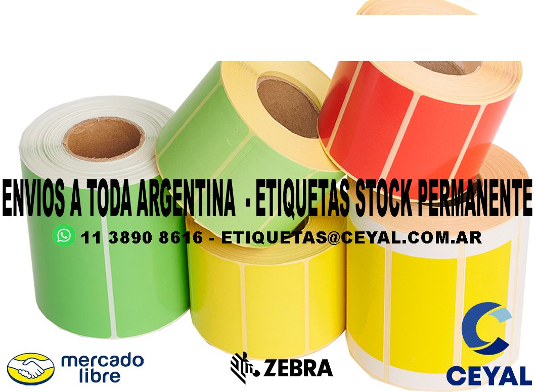 800 ETIQUETAS PAPEL 96 x 22 ENVIOS ARGENTINA