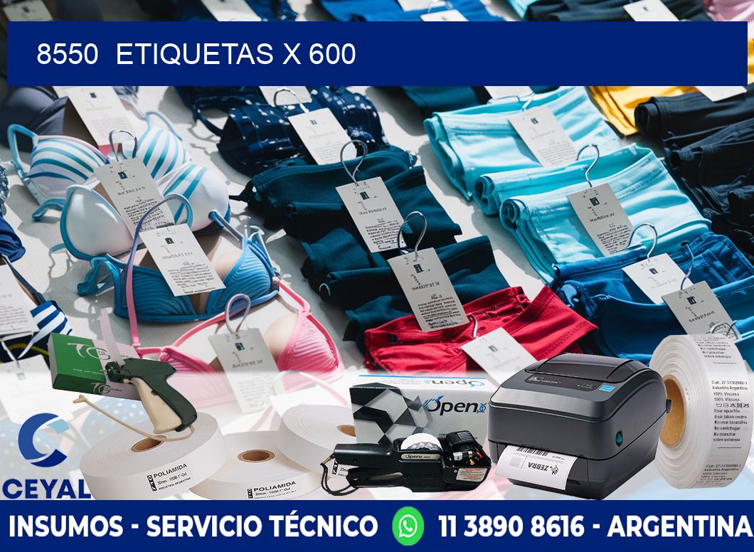 8550  ETIQUETAS X 600