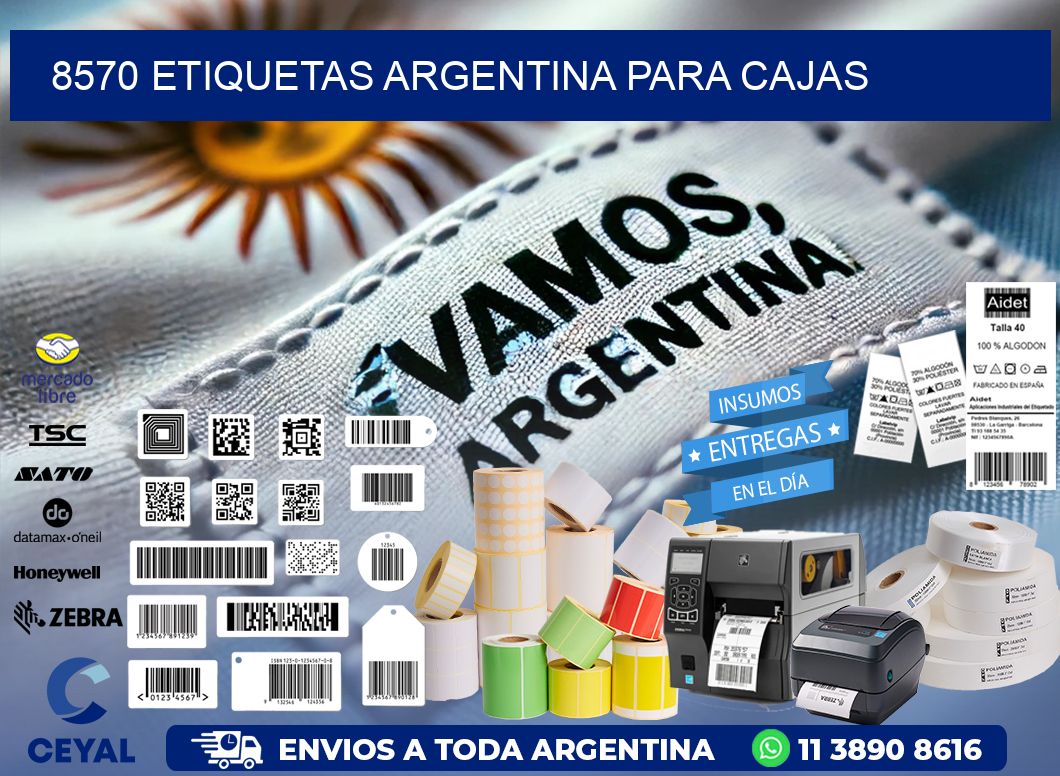 8570 ETIQUETAS ARGENTINA PARA CAJAS