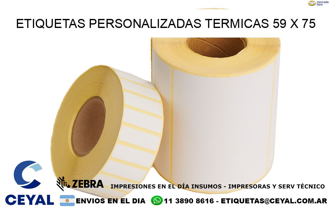 ETIQUETAS PERSONALIZADAS TERMICAS 59 x 75