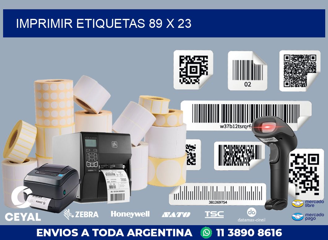 IMPRIMIR ETIQUETAS 89 x 23