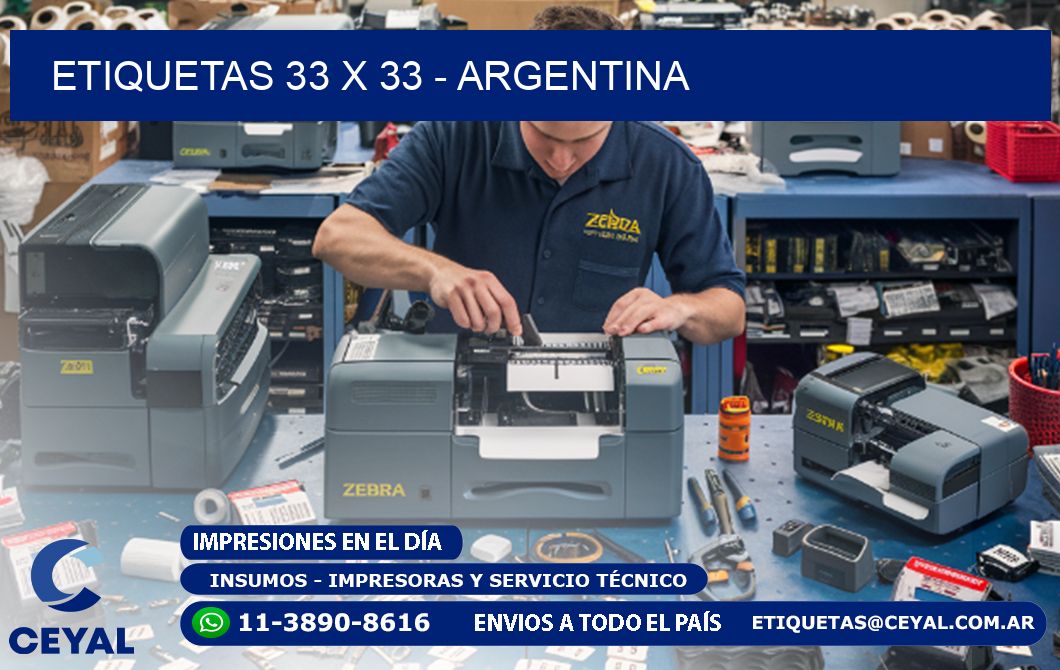 ETIQUETAS 33 x 33 - ARGENTINA