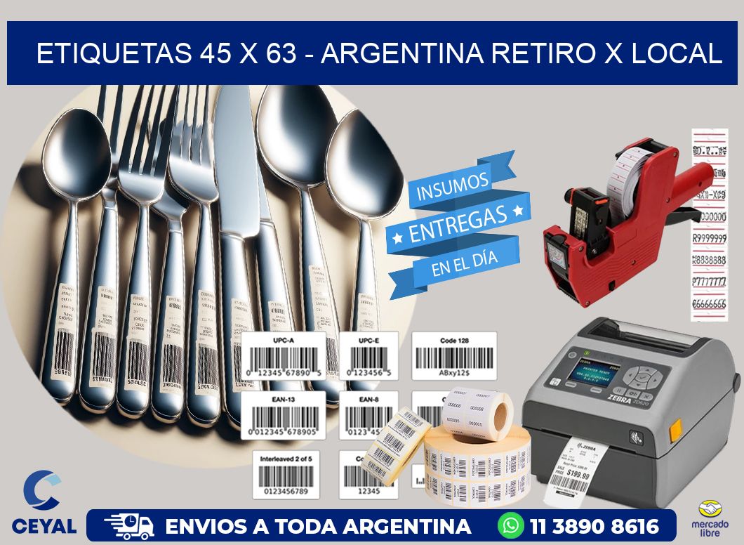 ETIQUETAS 45 x 63 – ARGENTINA RETIRO X LOCAL