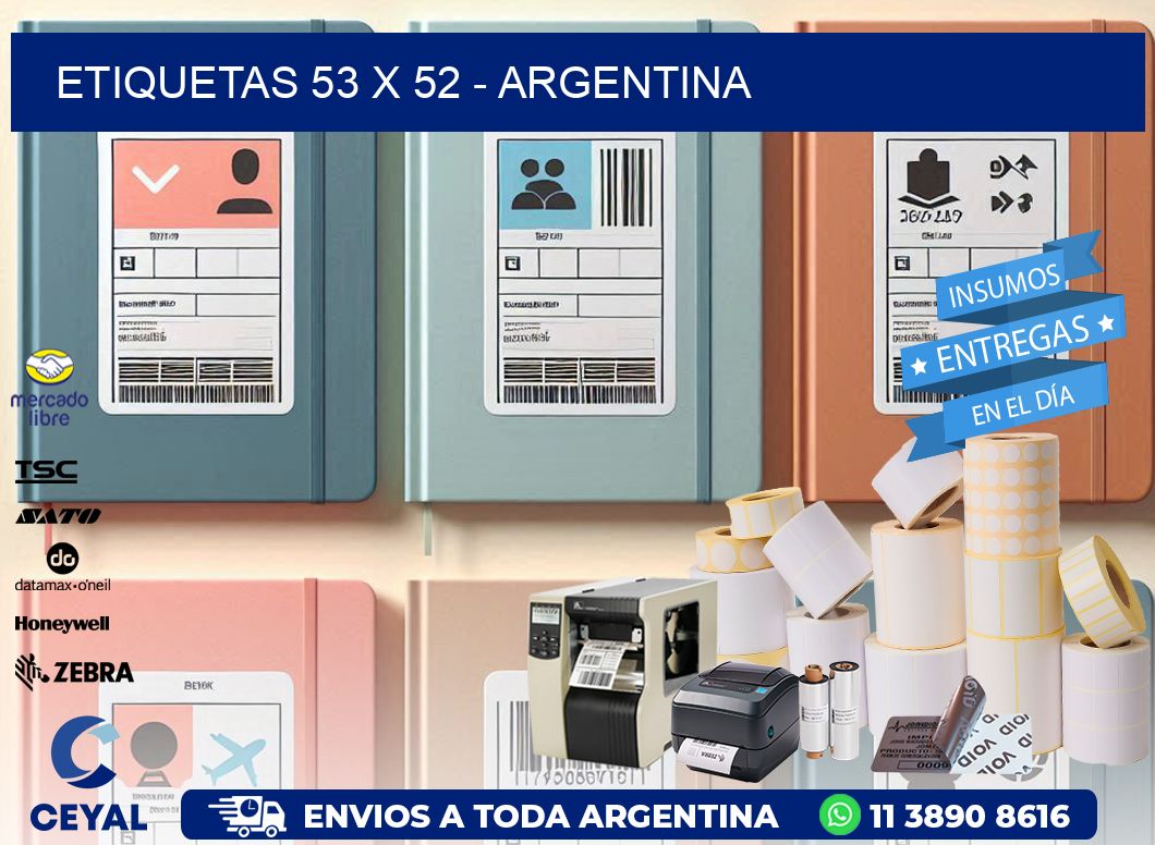 ETIQUETAS 53 x 52 - ARGENTINA