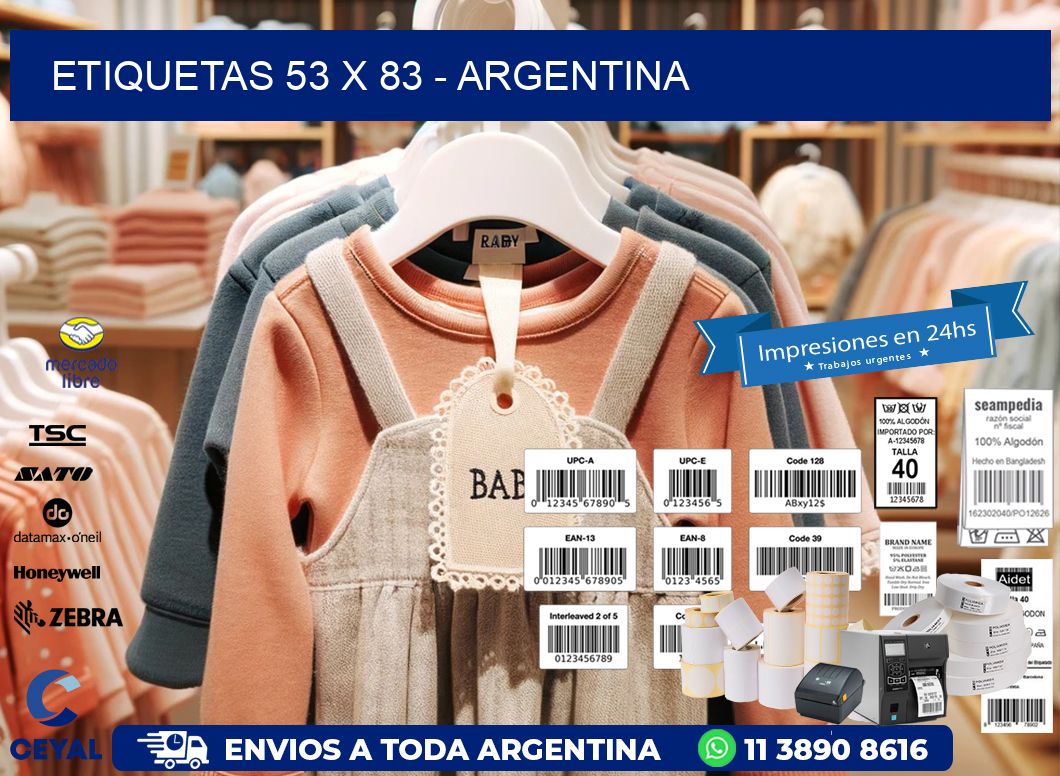 ETIQUETAS 53 x 83 - ARGENTINA