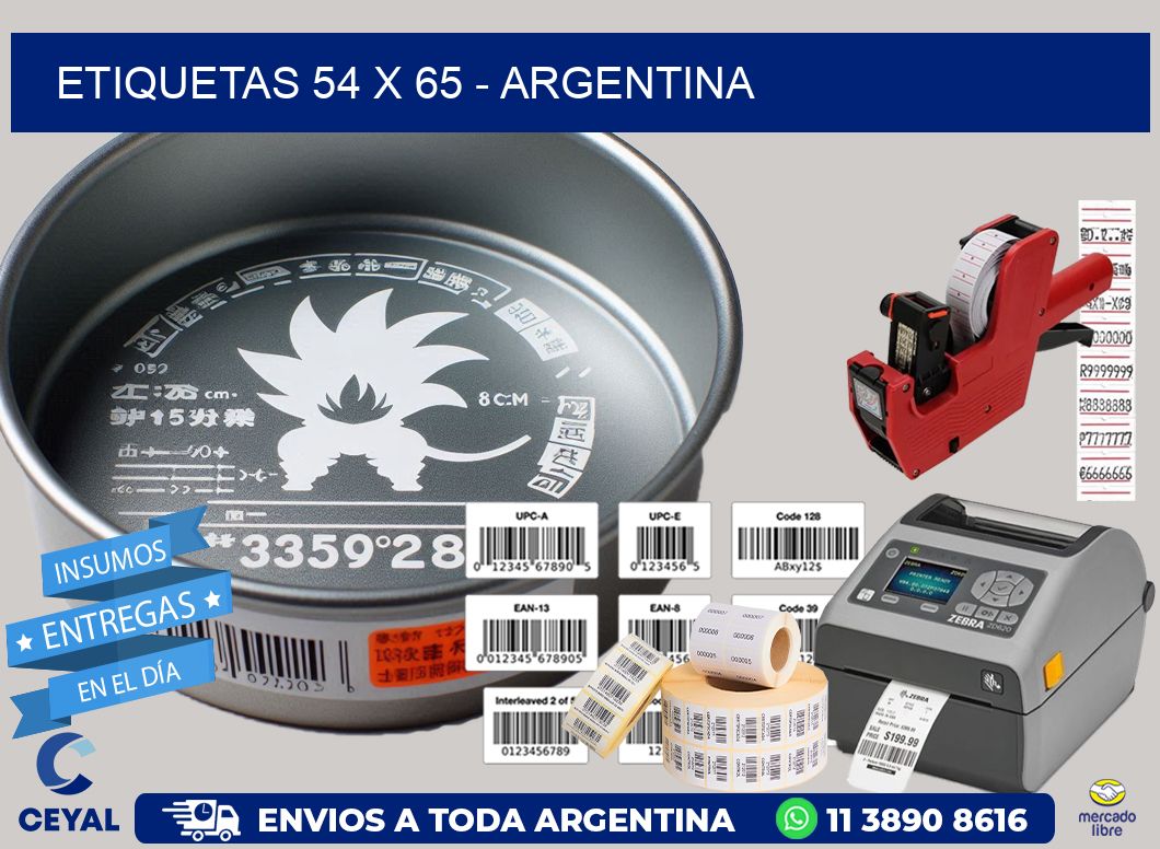 ETIQUETAS 54 x 65 – ARGENTINA