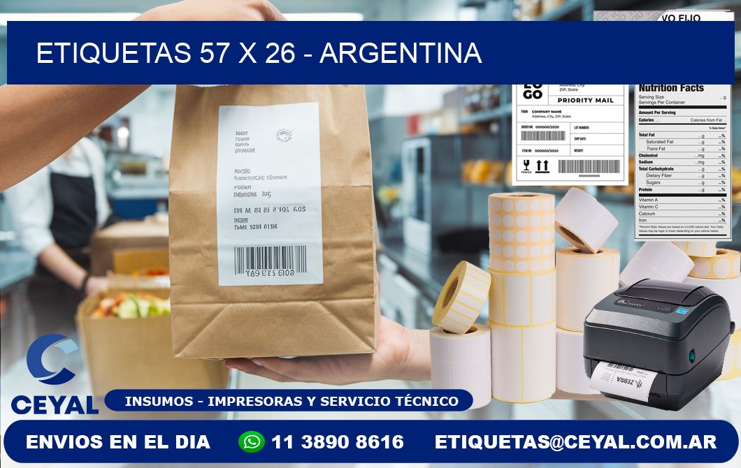 ETIQUETAS 57 x 26 - ARGENTINA