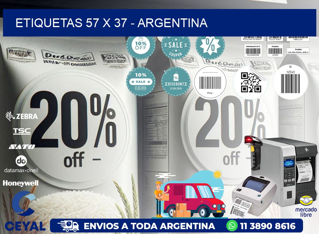 ETIQUETAS 57 x 37 - ARGENTINA