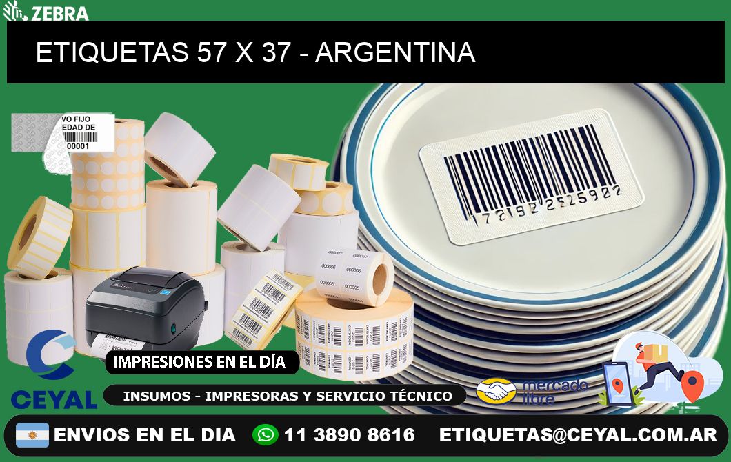 ETIQUETAS 57 x 37 - ARGENTINA