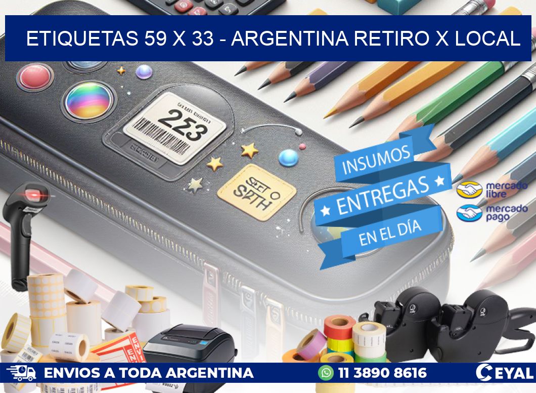 ETIQUETAS 59 x 33 - ARGENTINA RETIRO X LOCAL