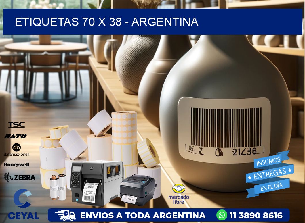 ETIQUETAS 70 x 38 - ARGENTINA