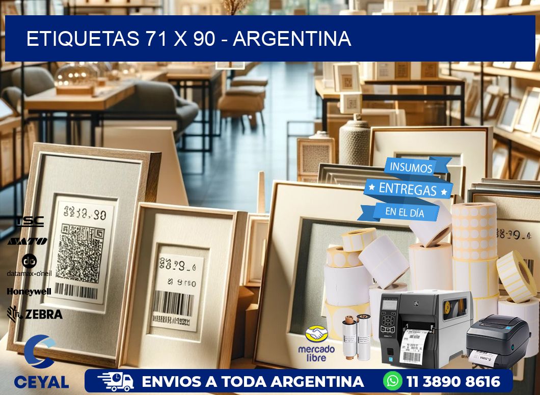 ETIQUETAS 71 x 90 - ARGENTINA