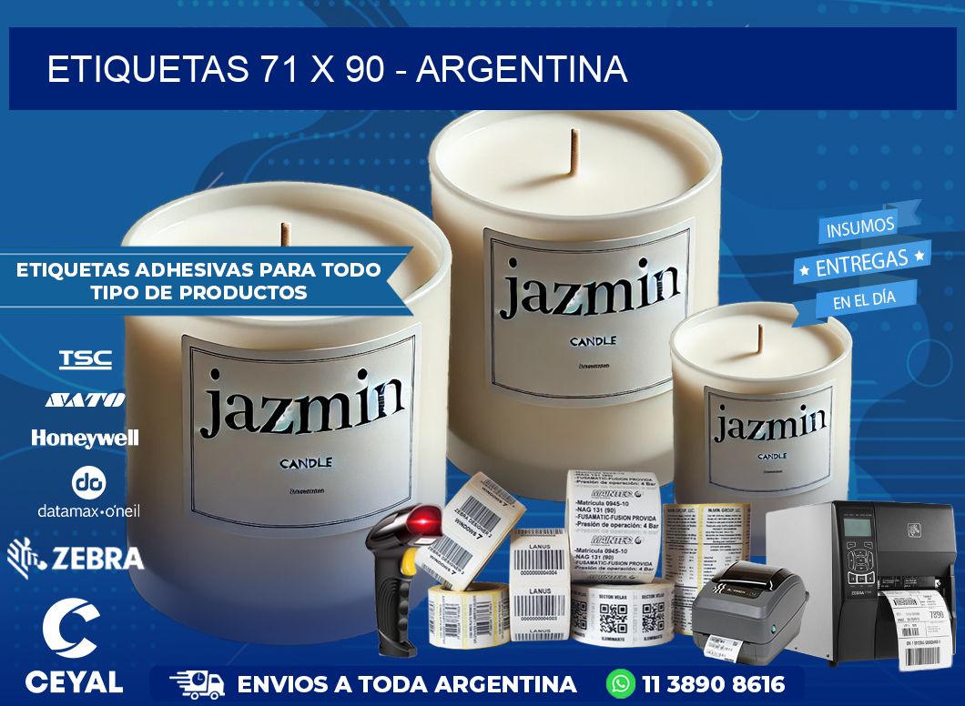 ETIQUETAS 71 x 90 – ARGENTINA