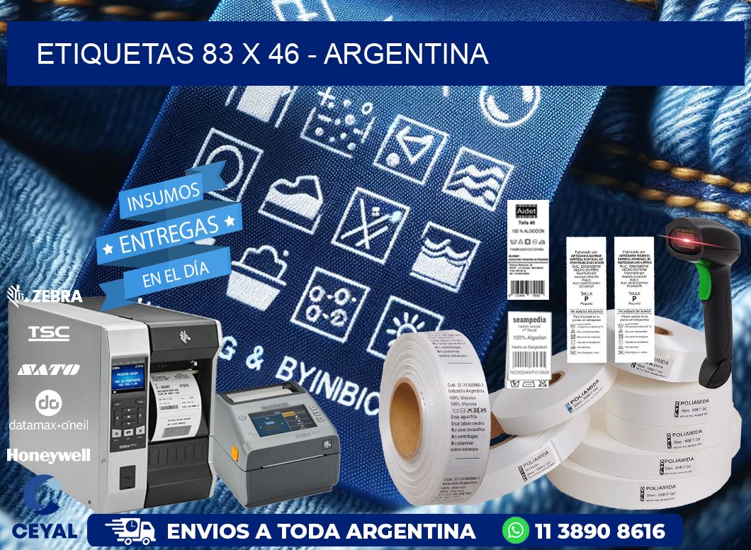 ETIQUETAS 83 x 46 - ARGENTINA