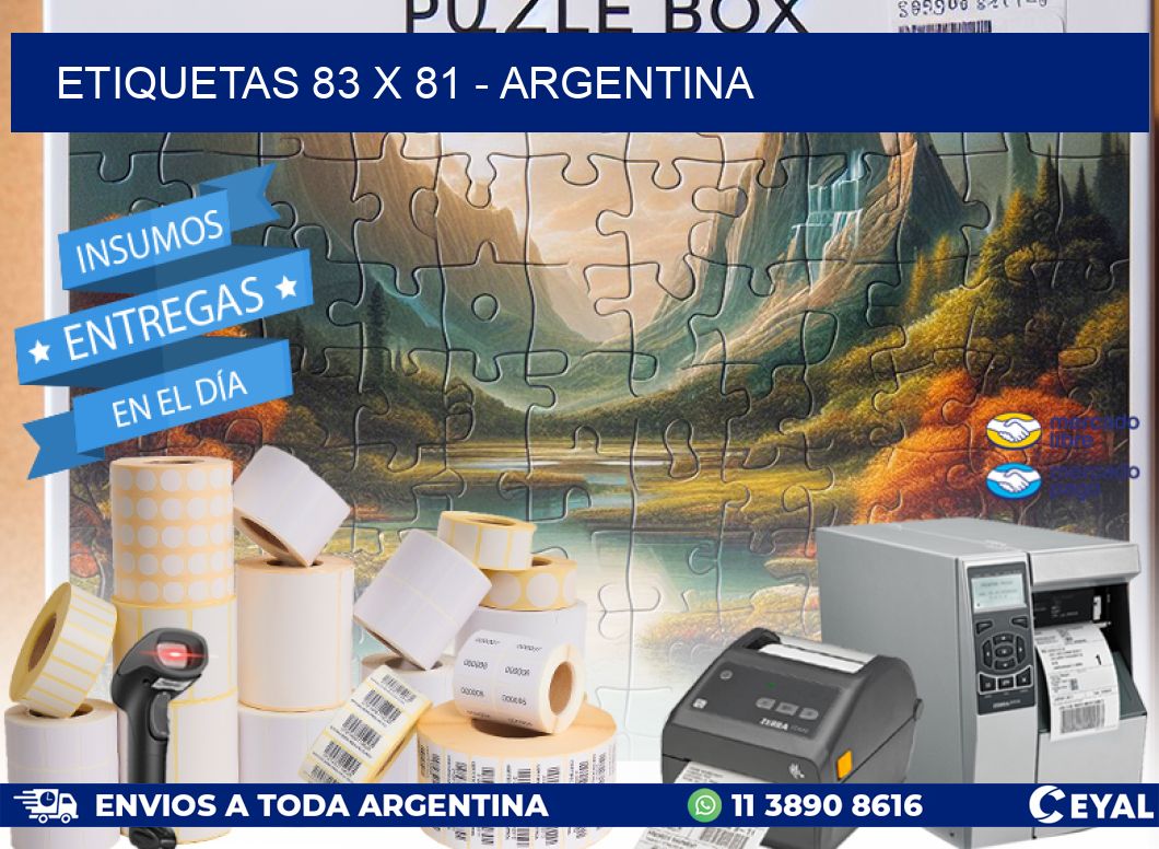 ETIQUETAS 83 x 81 - ARGENTINA