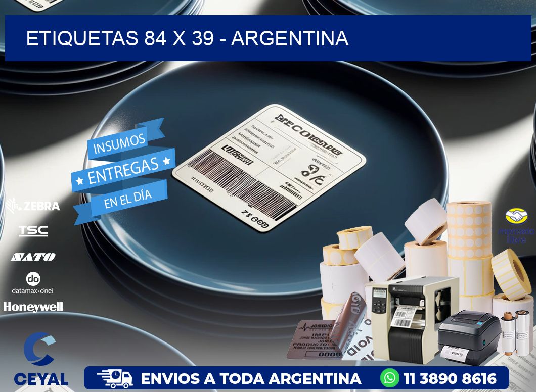 ETIQUETAS 84 x 39 - ARGENTINA