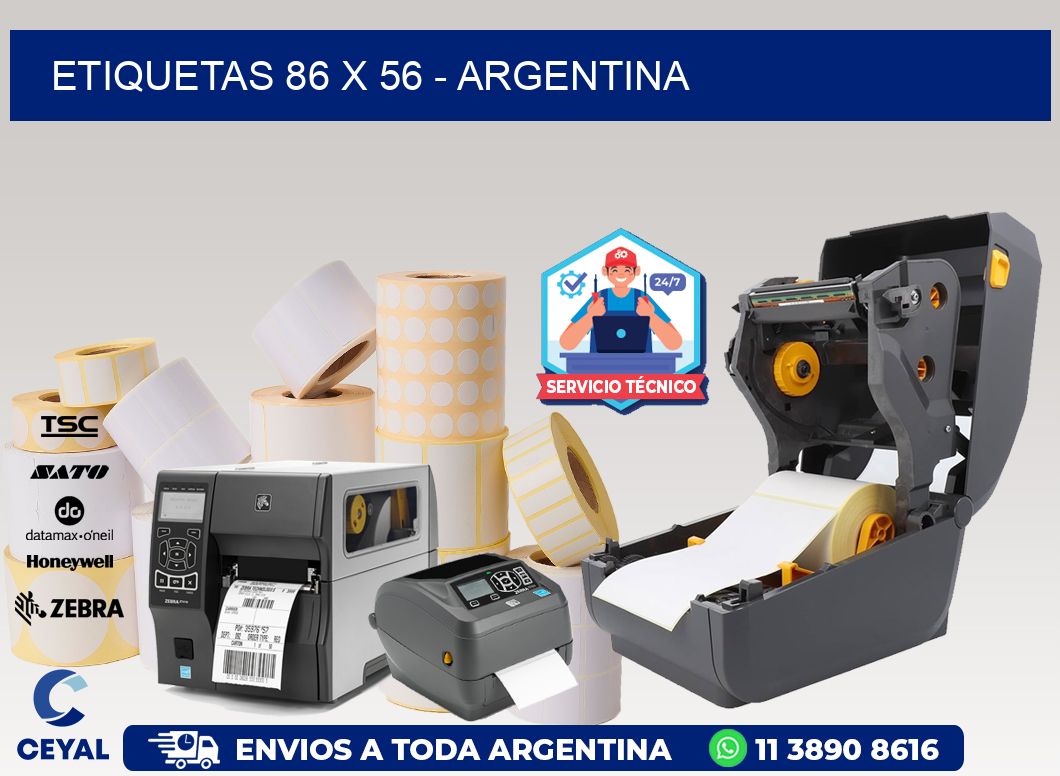 ETIQUETAS 86 x 56 - ARGENTINA