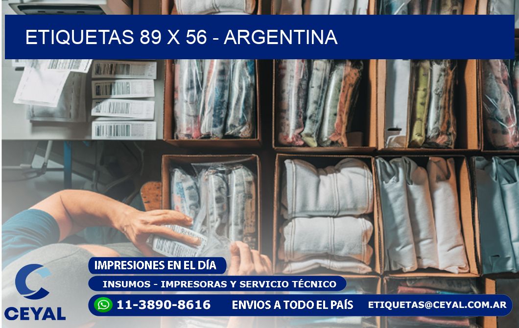 ETIQUETAS 89 x 56 - ARGENTINA