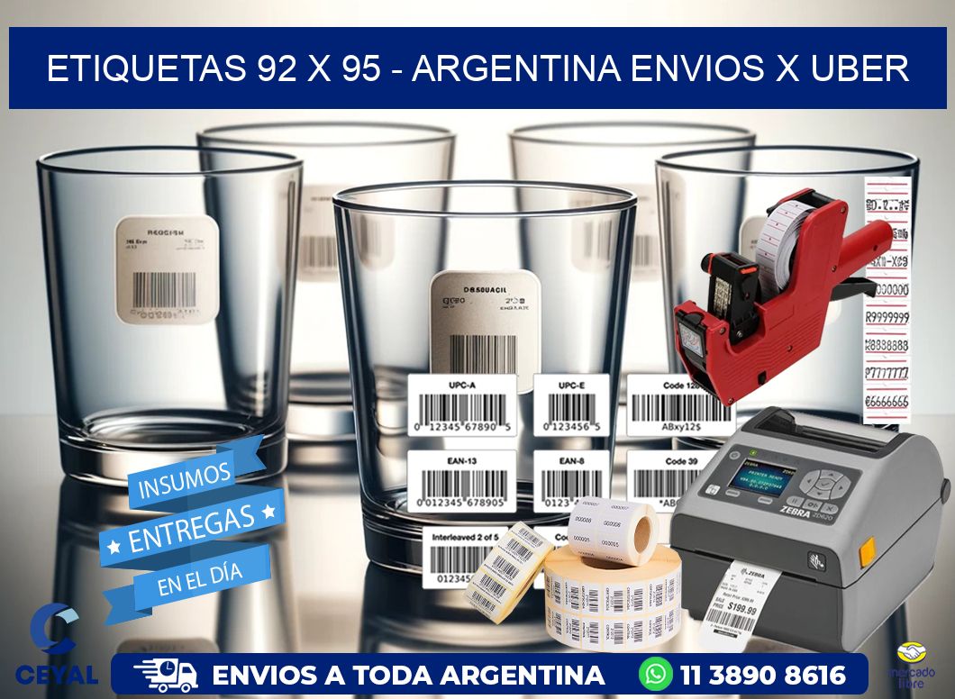 ETIQUETAS 92 x 95 – ARGENTINA ENVIOS X UBER