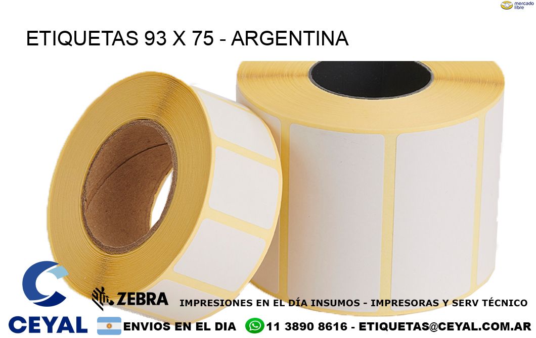 ETIQUETAS 93 x 75 - ARGENTINA