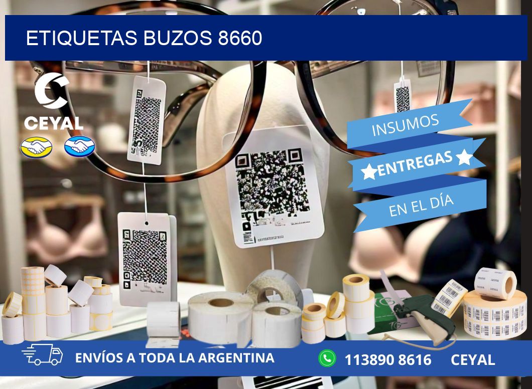 ETIQUETAS BUZOS 8660