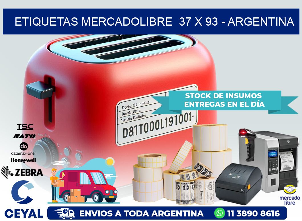 ETIQUETAS MERCADOLIBRE  37 x 93 – ARGENTINA