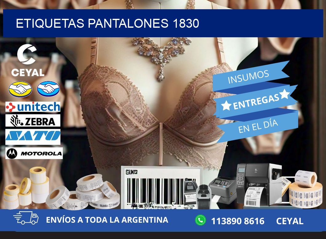 ETIQUETAS PANTALONES 1830