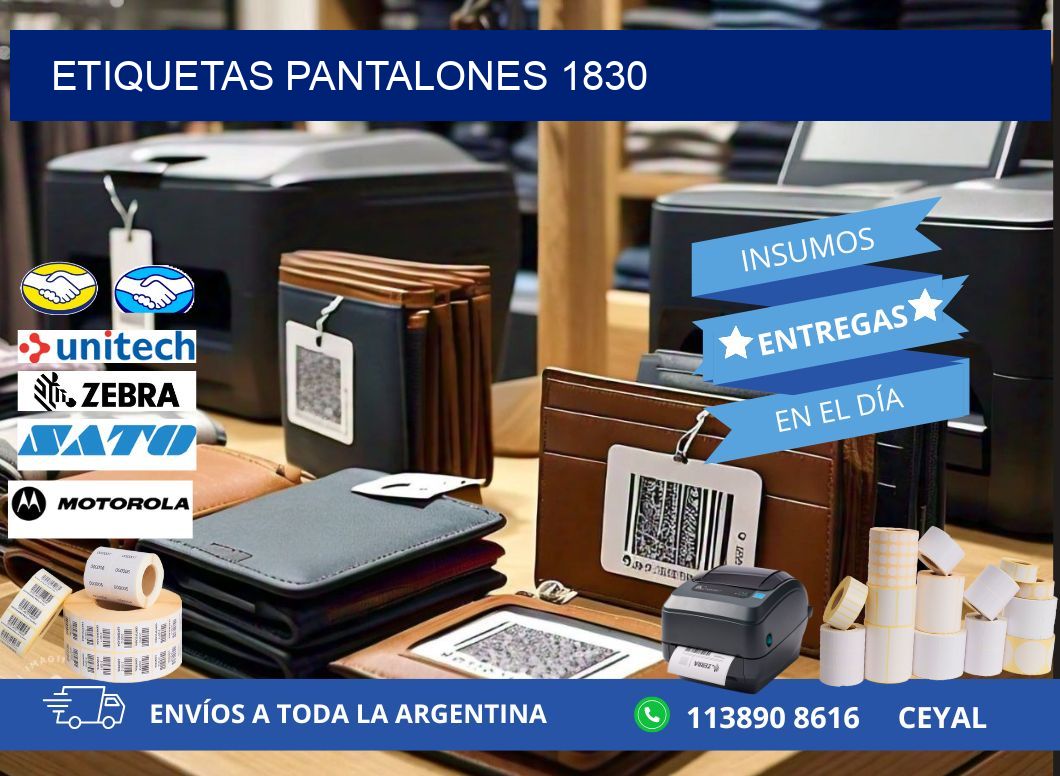 ETIQUETAS PANTALONES 1830