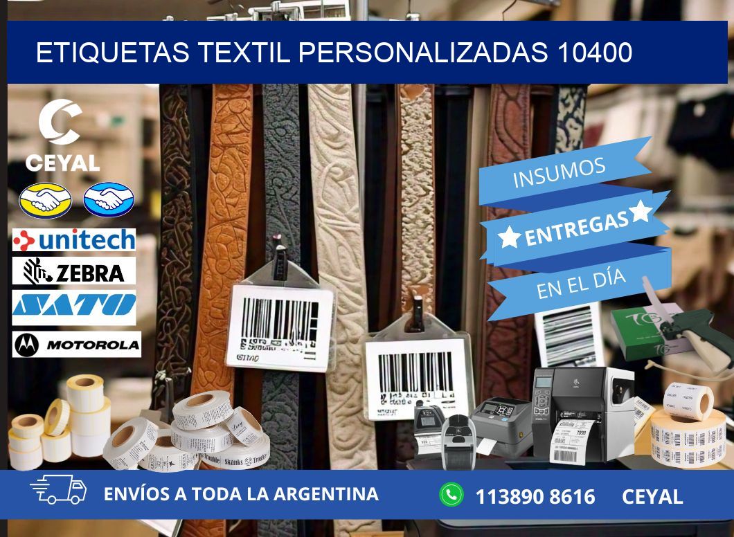 ETIQUETAS TEXTIL PERSONALIZADAS 10400