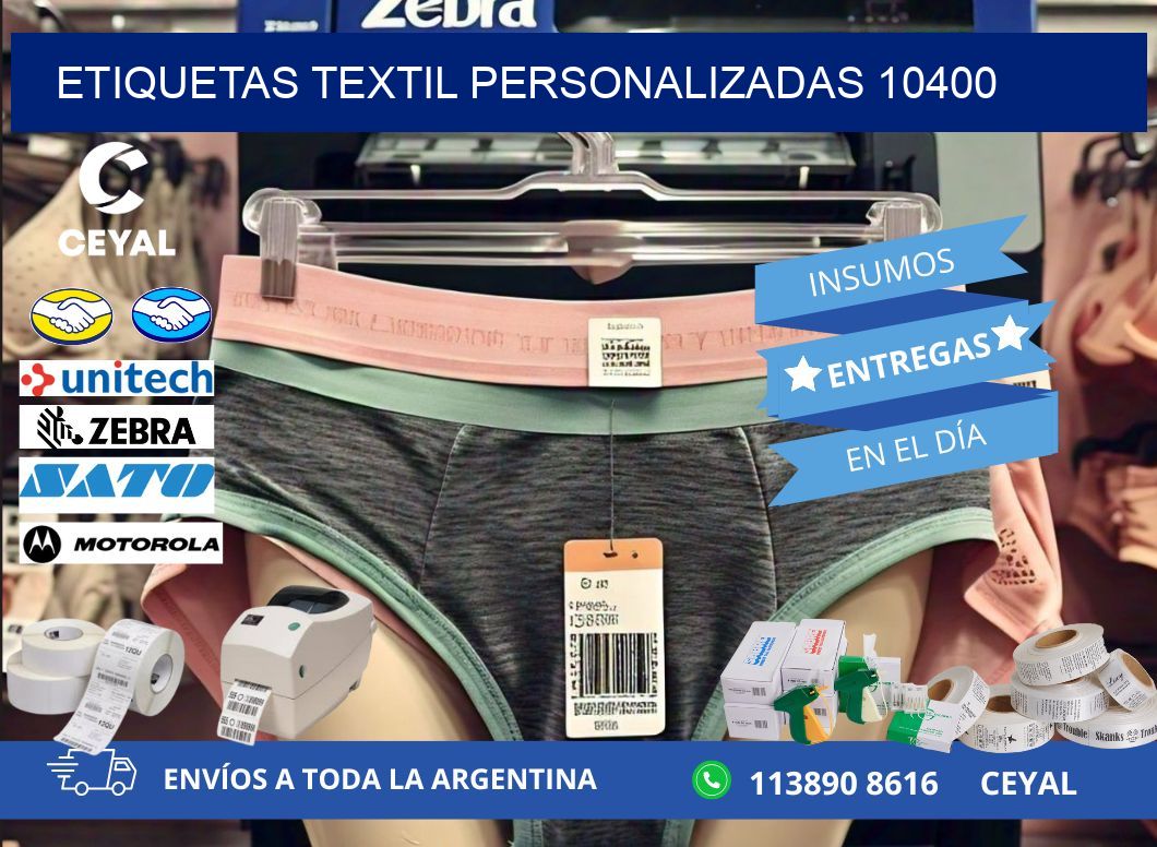 ETIQUETAS TEXTIL PERSONALIZADAS 10400