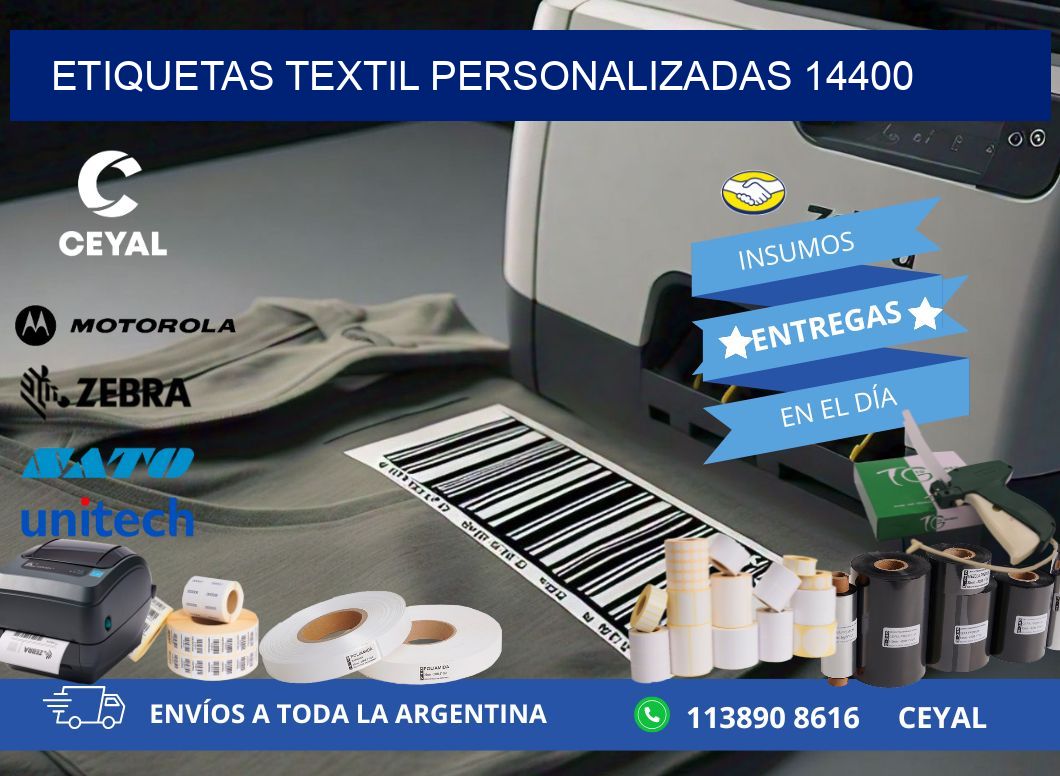 ETIQUETAS TEXTIL PERSONALIZADAS 14400
