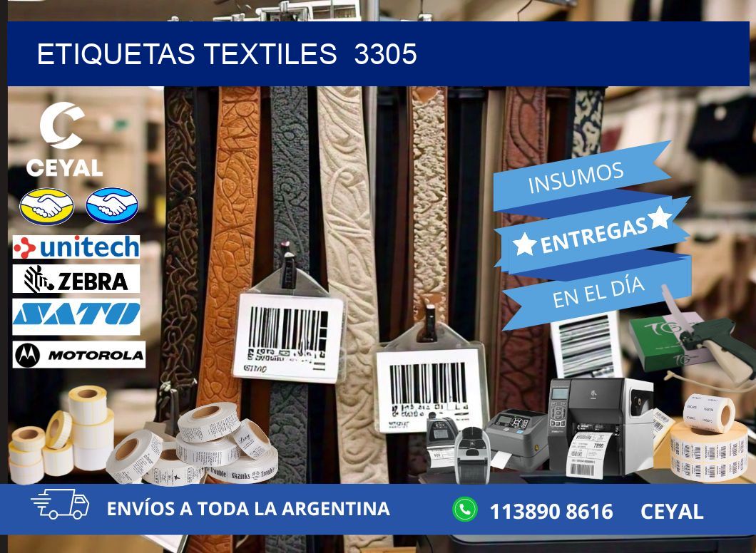 ETIQUETAS TEXTILES  3305